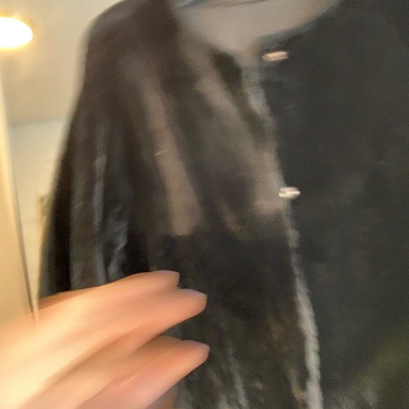 Pologeorgis Black Shearling Reversible Coat $2,900+ retail ! - Picture 5 of 12